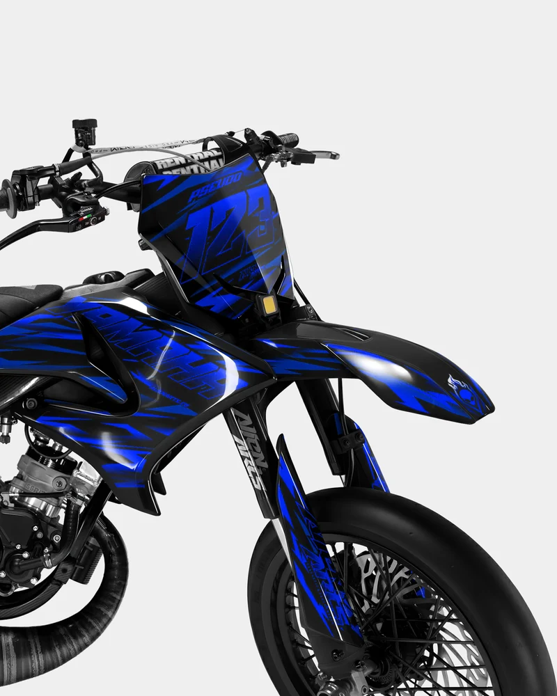 SUJAK - Kit deco YAMAHA DT 50cc - Bleu foncé