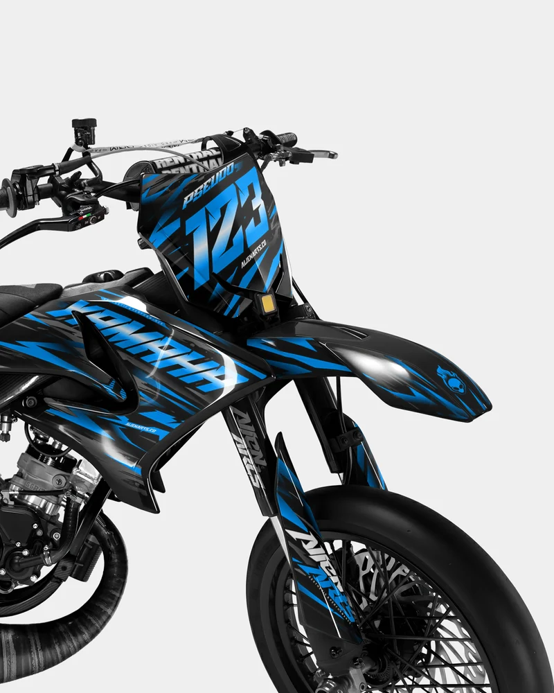 VAGUE - Kit deco YAMAHA DT 50cc - Bleu