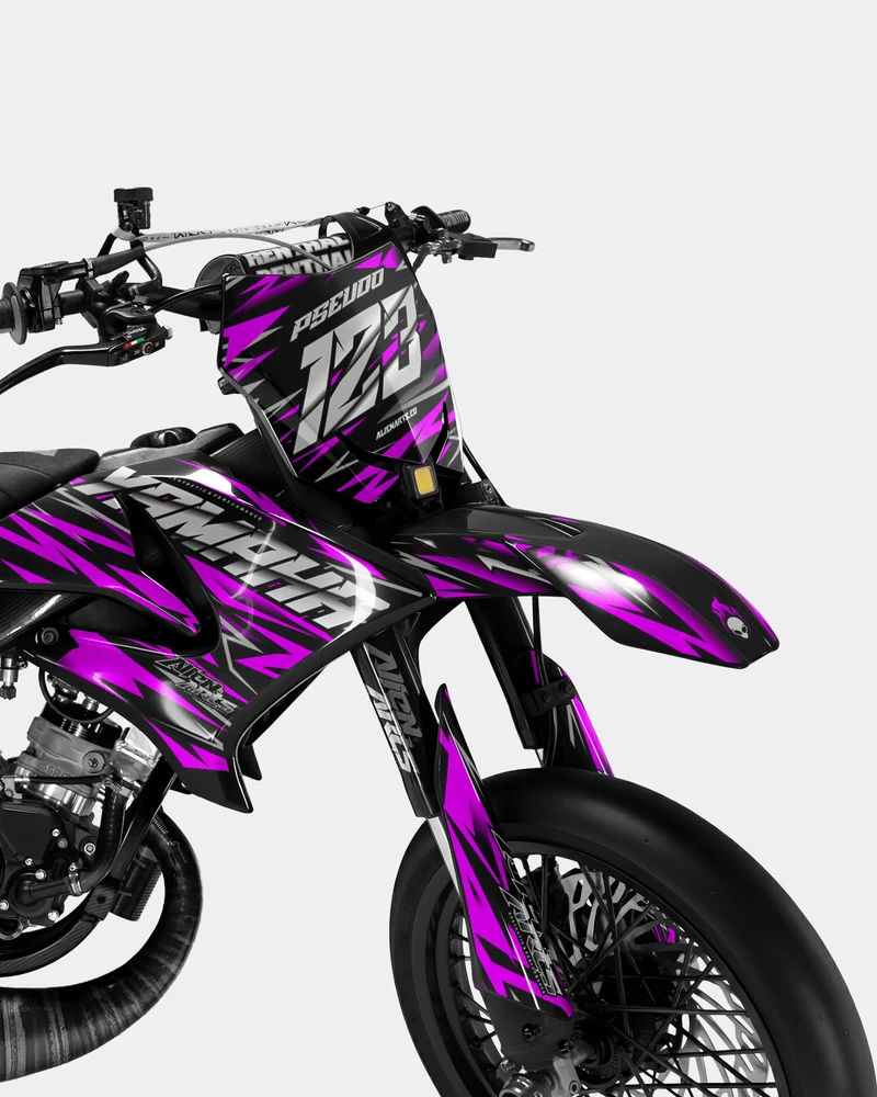 LUEUR - Kit deco YAMAHA DT 50cc - Rose