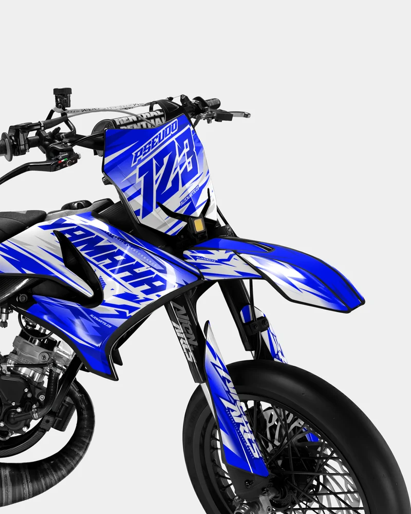 LUNIOR - Kit deco YAMAHA DT 50cc - Bleu foncé