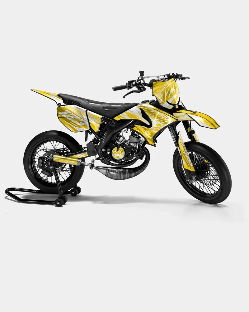 LUNIOR - Kit deco YAMAHA DT 50cc - Jaune foncé