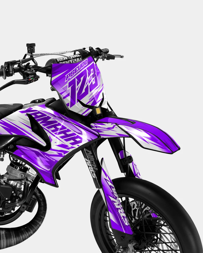 LUNIOR - Kit deco YAMAHA DT 50cc - Violet