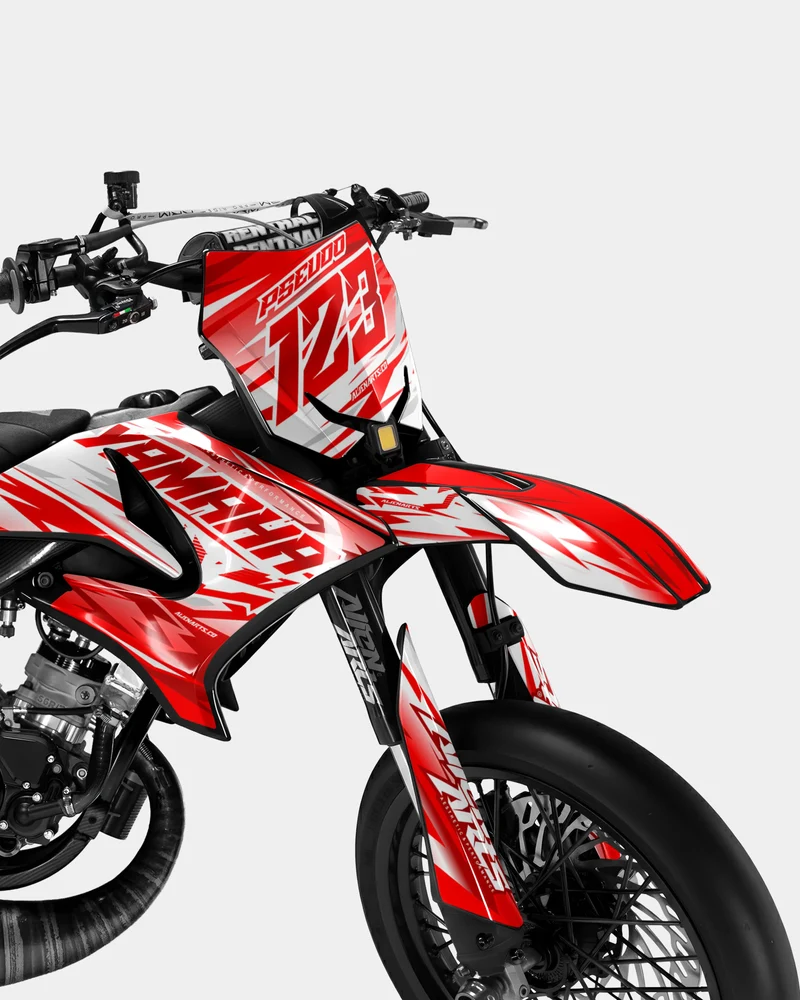 LUNIOR - Kit deco YAMAHA DT 50cc - Rouge