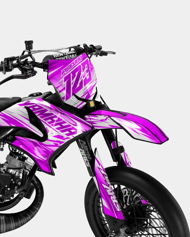 LUNIOR - Kit deco YAMAHA DT 50cc - Rose