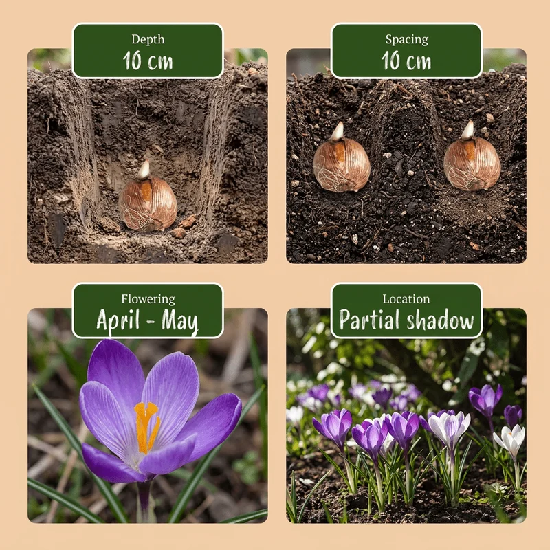 Blumenzwiebel-Mischung Schattengarten – online kaufen | 50 bis 400 Zwiebeln für schattige Bereiche – Wurzelwerk Design