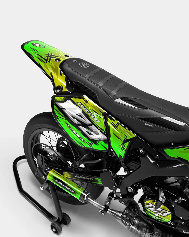 PAVO - Kit deco YAMAHA DT 50cc - Jaune Vert