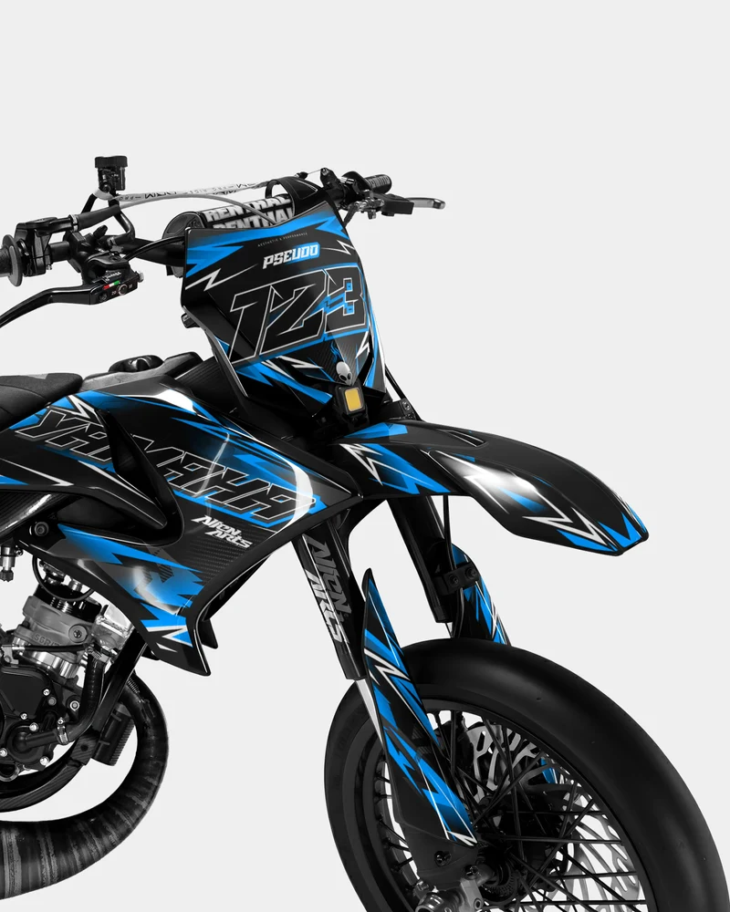 PIQUE - Kit deco YAMAHA DT 50cc - Bleu