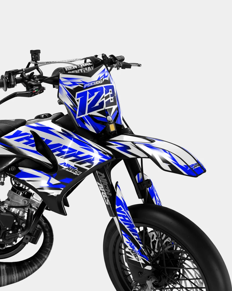 VESTA - Kit deco YAMAHA DT 50cc - Bleu foncé