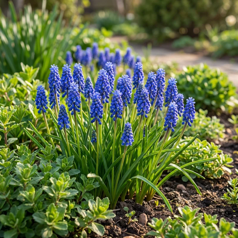 Armenische Traubenhyazinthe – Muscari armeniacum online kaufen | 100 bis 800 Blumenzwiebeln, Blau & Verwildernd – Wurzelwerk Design