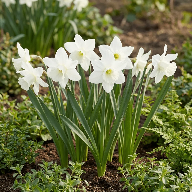 Botanische Narzissen Weiß – Narcissus online kaufen | 30 bis 240 Blumenzwiebeln, zierlich & verwildernd – Wurzelwerk Design
