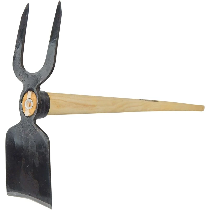 SHW Gartenhacke Breitblatt mit 2 Zinken und Eschenstiel 135 cm
