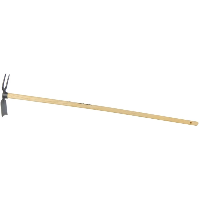 SHW Gartenhacke Breitblatt mit 2 Zinken und Eschenstiel 135 cm