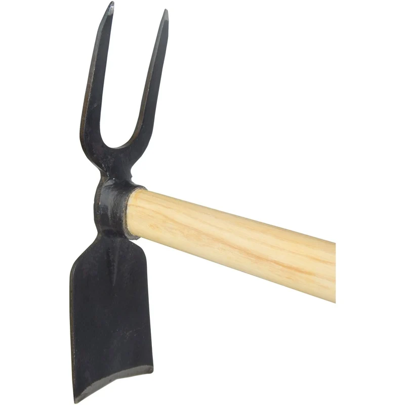 SHW Gartenhacke Breitblatt mit 2 Zinken und Eschenstiel 135 cm