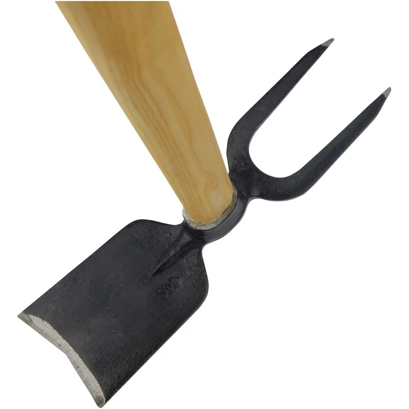 SHW Gartenhacke Breitblatt mit 2 Zinken und Eschenstiel 135 cm
