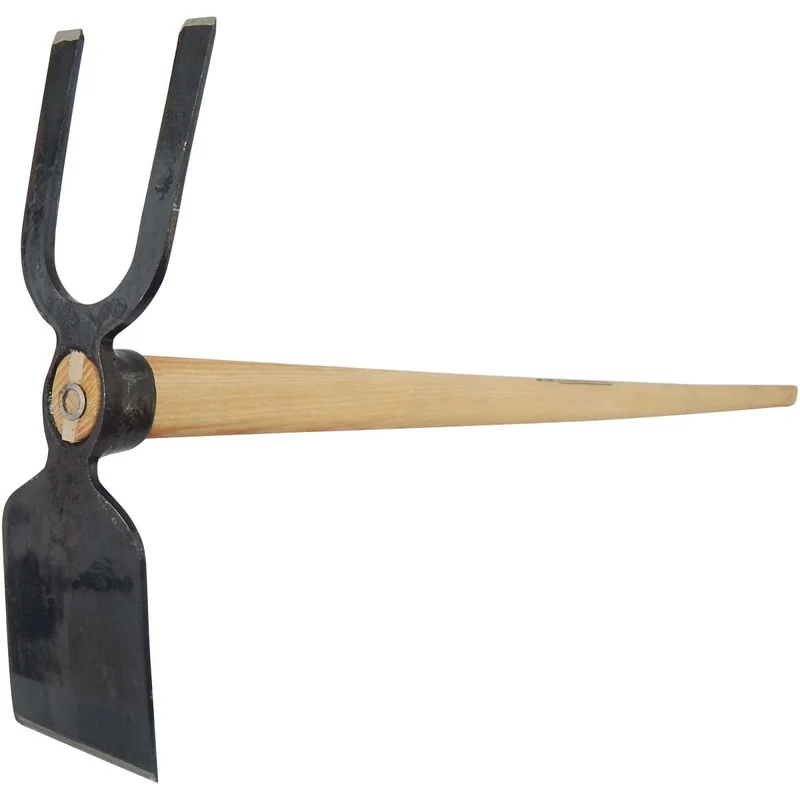 SHW Gartenhacke Breitblatt mit 2 Zinken und Eschenstiel 135 cm