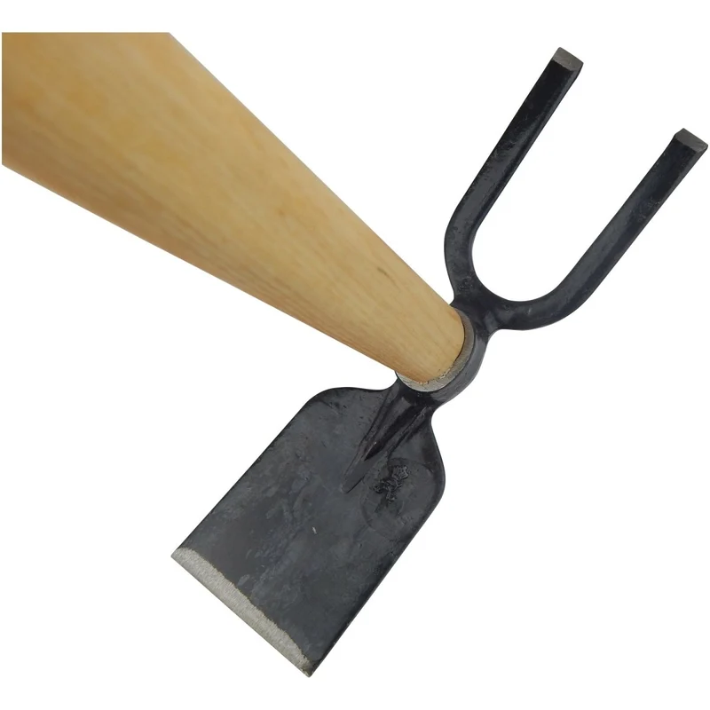 SHW Gartenhacke Breitblatt mit 2 Zinken und Eschenstiel 135 cm
