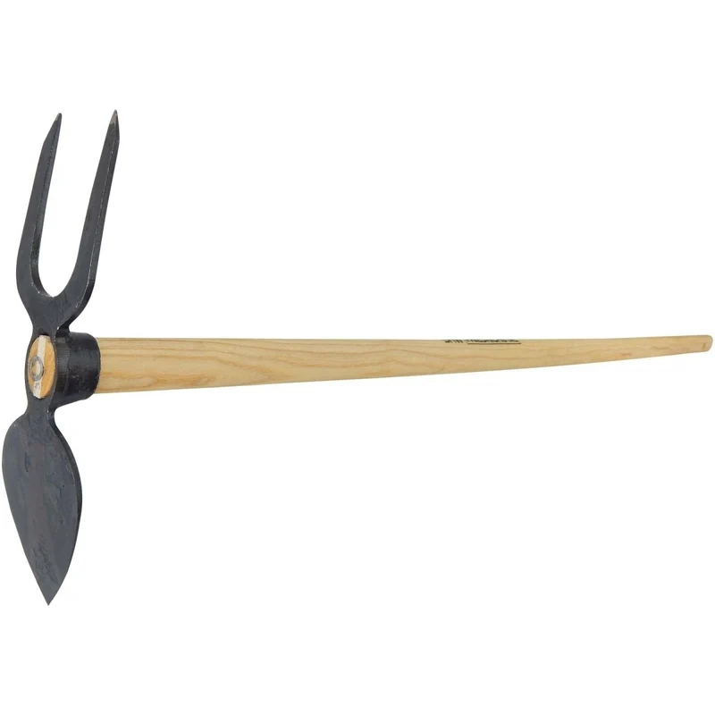 SHW Gartenhacke Herzblatt mit 2 Zinken und Eschenstiel 135 cm