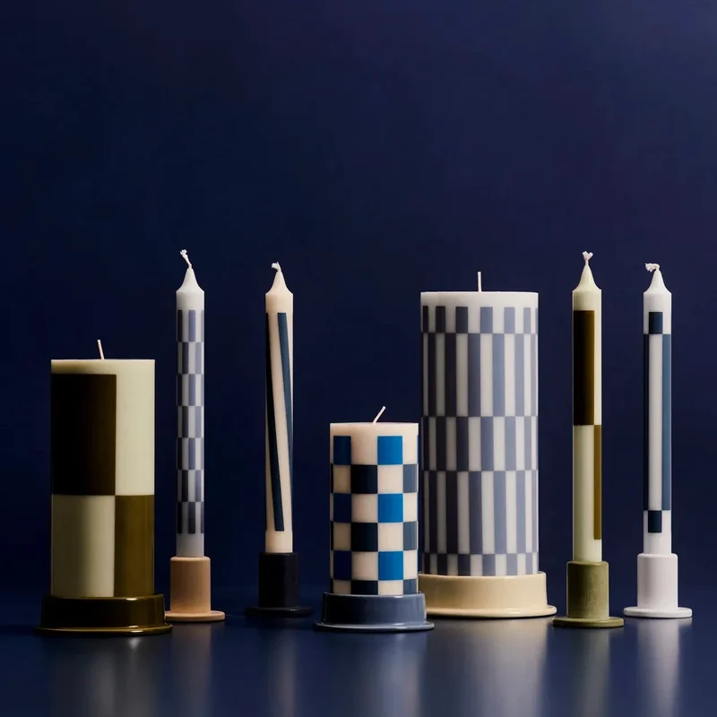 Pattern Candle Stabkerze - HAY