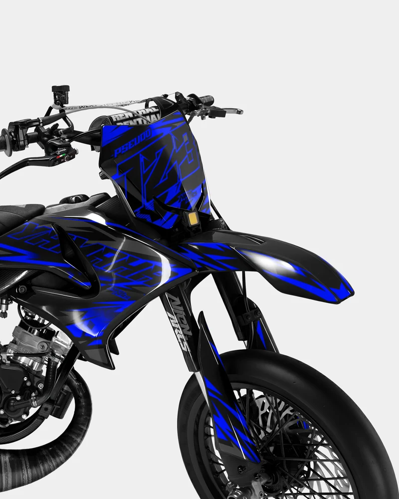 VIREO - Kit deco YAMAHA DT 50cc - Bleu foncé