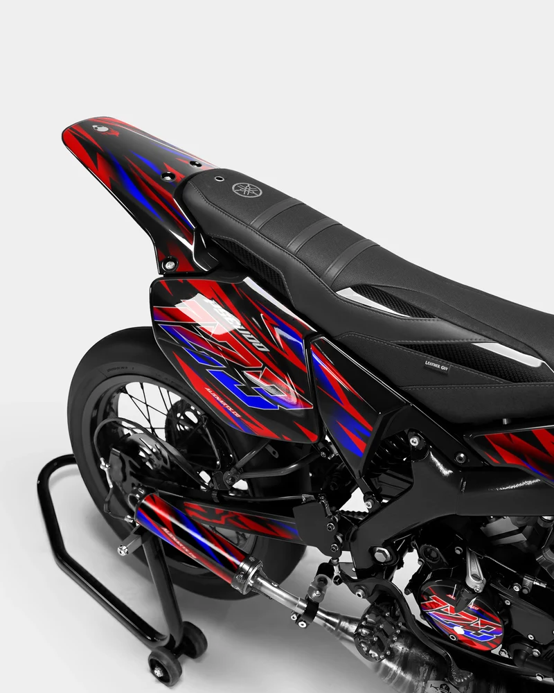 VITRA - Kit deco YAMAHA DT 50cc - Rouge Bleu