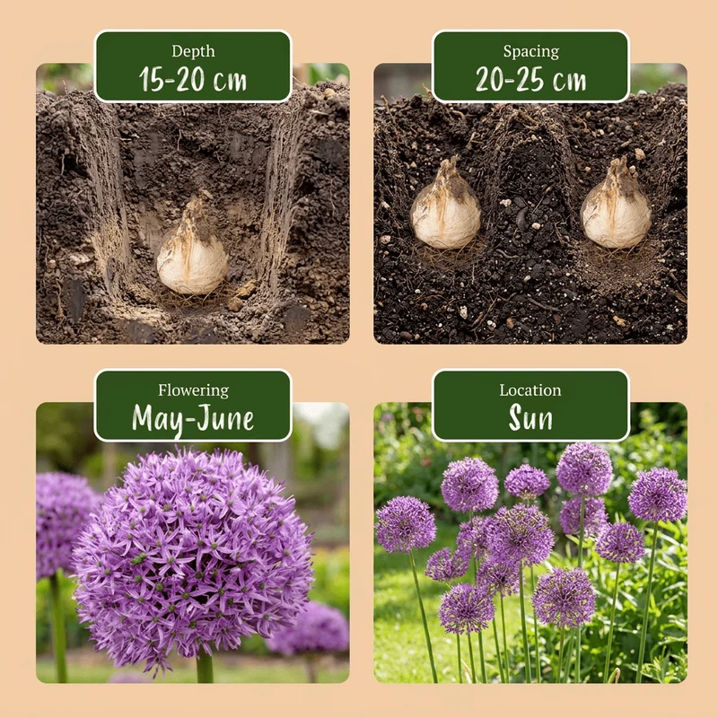 Riesen-Zierlauch Gladiator – Allium online kaufen | 8 bis 64 Blumenzwiebeln, Violett & Bienenmagnet – Wurzelwerk Design
