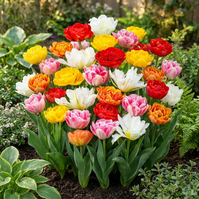 Gefüllte Tulpen Mischung – Tulipa Double online kaufen | 30 bis 240 Blumenzwiebeln, päonienartig gefüllt – Wurzelwerk Design