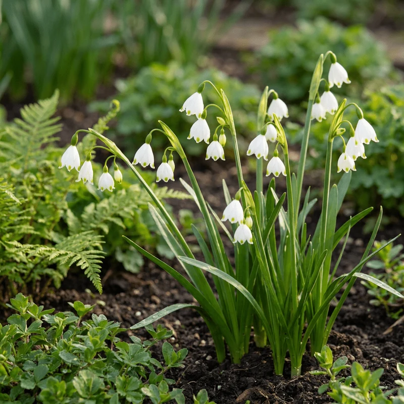 Sommer-Knotenblume – Leucojum aestivum online kaufen | 40 bis 320 Blumenzwiebeln, weiß & für feuchte Standorte – Wurzelwerk Design