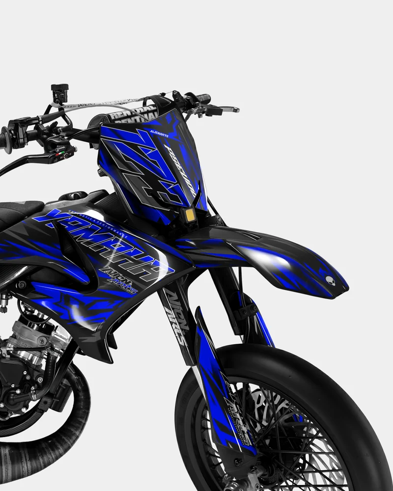 VITRA - Kit deco YAMAHA DT 50cc - Bleu foncé