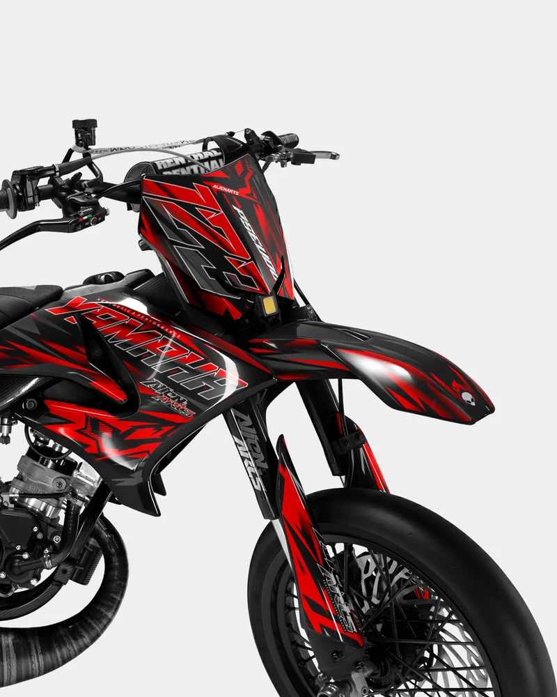 VITRA - Kit deco YAMAHA DT 50cc - Rouge