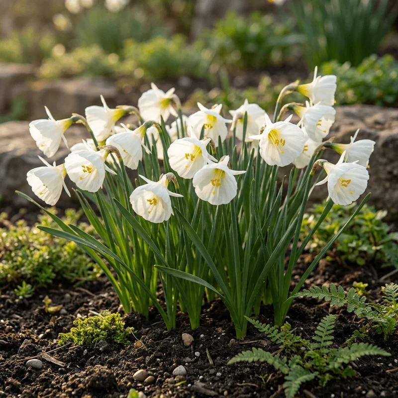 Reifrock-Narzisse Weiß – Narcissus bulbocodium online kaufen | 20 bis 160 Blumenzwiebeln, zierlich & ungewöhnlich – Wurzelwerk Design