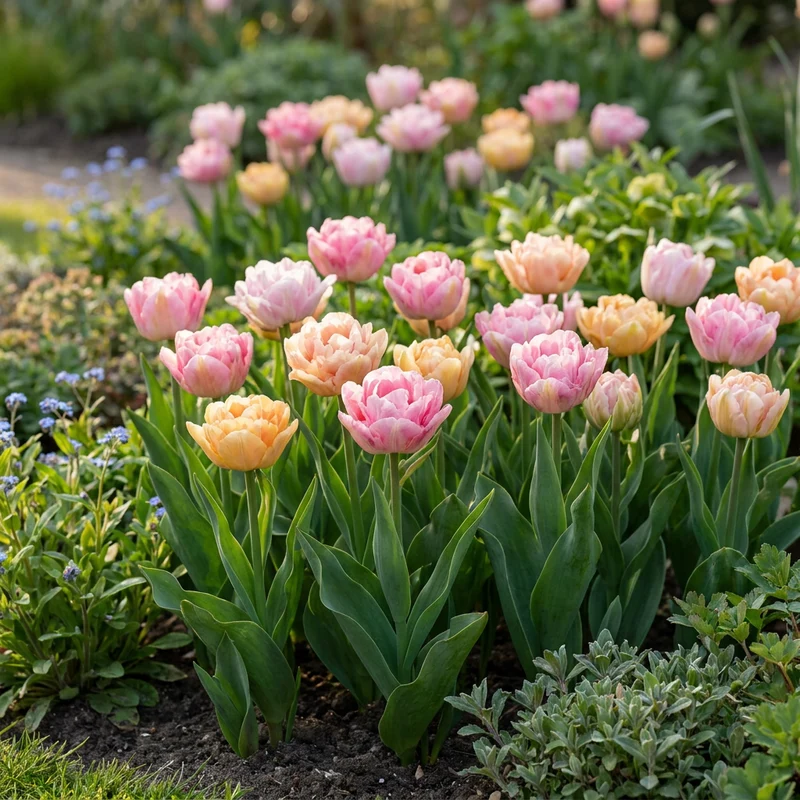 Tulpen-Mischung Peaches & Kisses – Tulipa online kaufen | 12 bis 96 Blumenzwiebeln in Pfirsich- und Rosatönen – Wurzelwerk Design