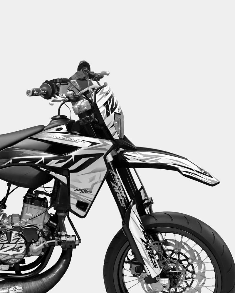 0RBIS - Kit deco SHERCO 50cc - Blanc