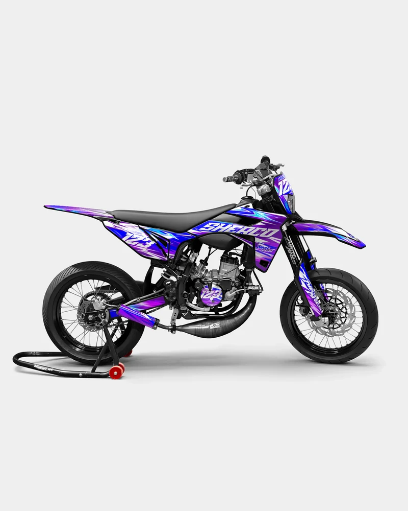AUROPE - Kit deco SHERCO 50cc - Violet Bleu
