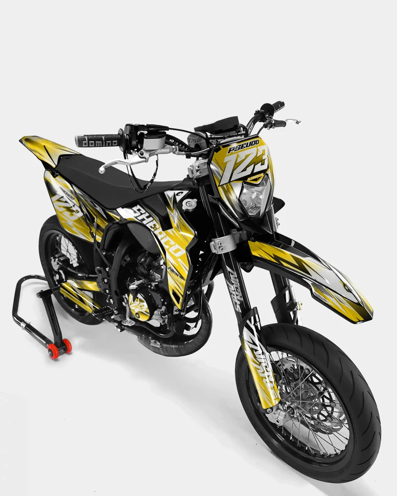 AUROPE - Kit deco SHERCO 50cc - Jaune foncé