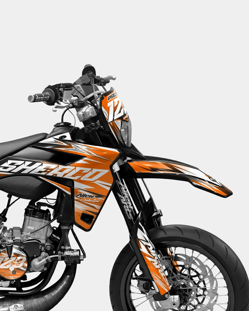 AUROPE - Kit deco SHERCO 50cc - Orange