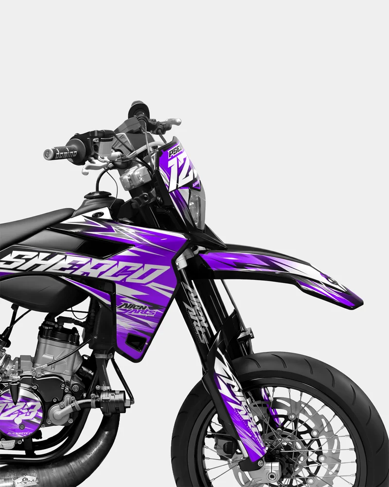 AUROPE - Kit deco SHERCO 50cc - Violet