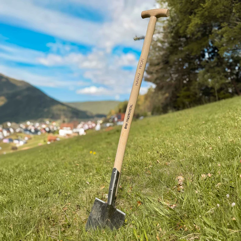 SHW Havau-Gärtnerspaten "Profi" 1/1poliert mit Eschenstiel