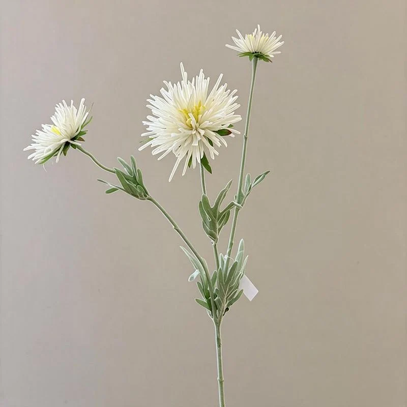 Künstliche Gänseblümchen, 73 cm lange Einzelstängel mit 3 Blüten, aus Seidenstoff, für Zuhause, Schaufenster und Gewerberäume