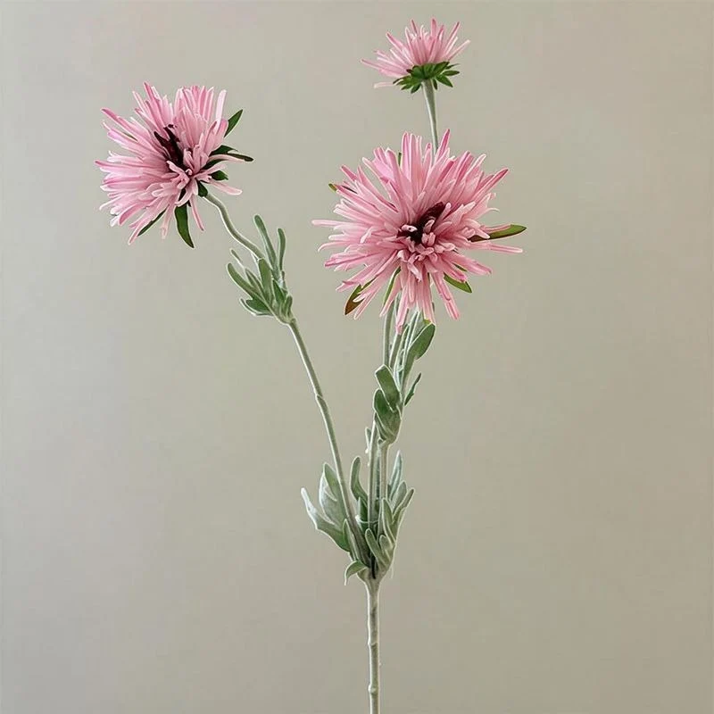 Künstliche Gänseblümchen, 73 cm lange Einzelstängel mit 3 Blüten, aus Seidenstoff, für Zuhause, Schaufenster und Gewerberäume
