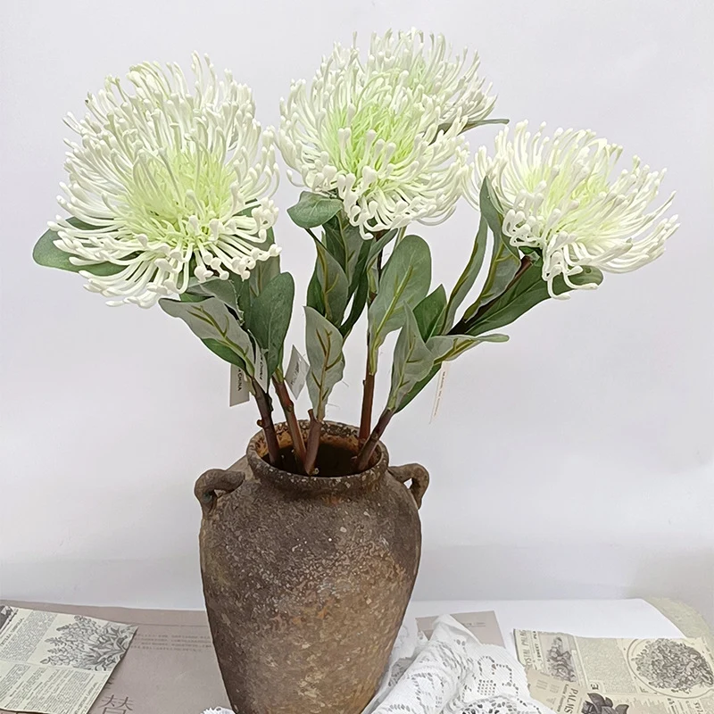 Künstliche Chrysantheme, Einzelstiel, 58 cm, PE/PVC, für Innendekoration, Hotel und Gewerbe