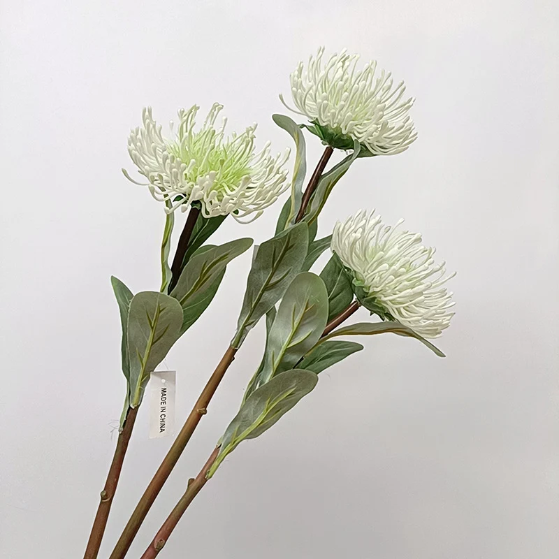 Künstliche Chrysantheme, Einzelstiel, 58 cm, PE/PVC, für Innendekoration, Hotel und Gewerbe