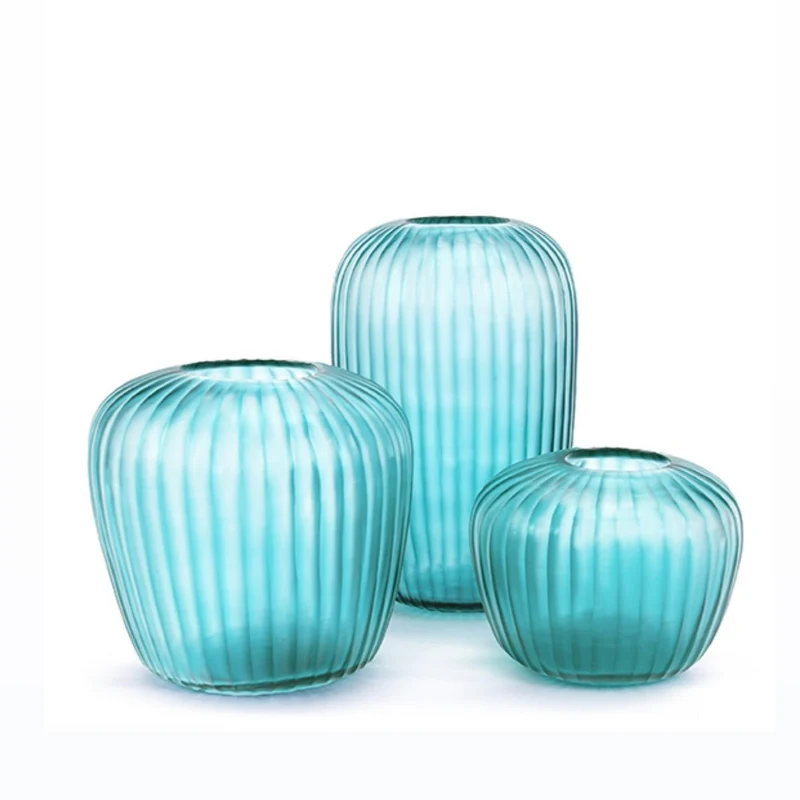 Vase Melrose L Petrol H 31 - Guaxs