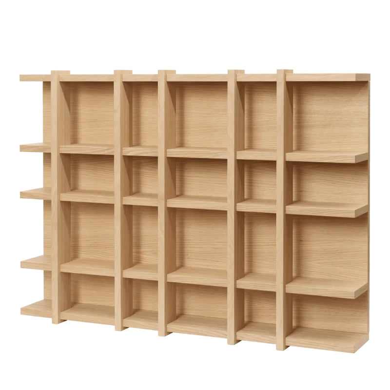 Tilem Wandregal Eiche mit Fächern - ferm LIVING