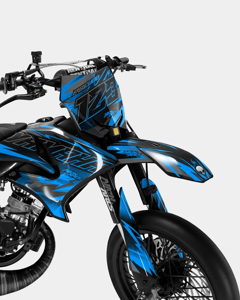 ZÉPHYR - Kit deco YAMAHA DT 50cc - Bleu