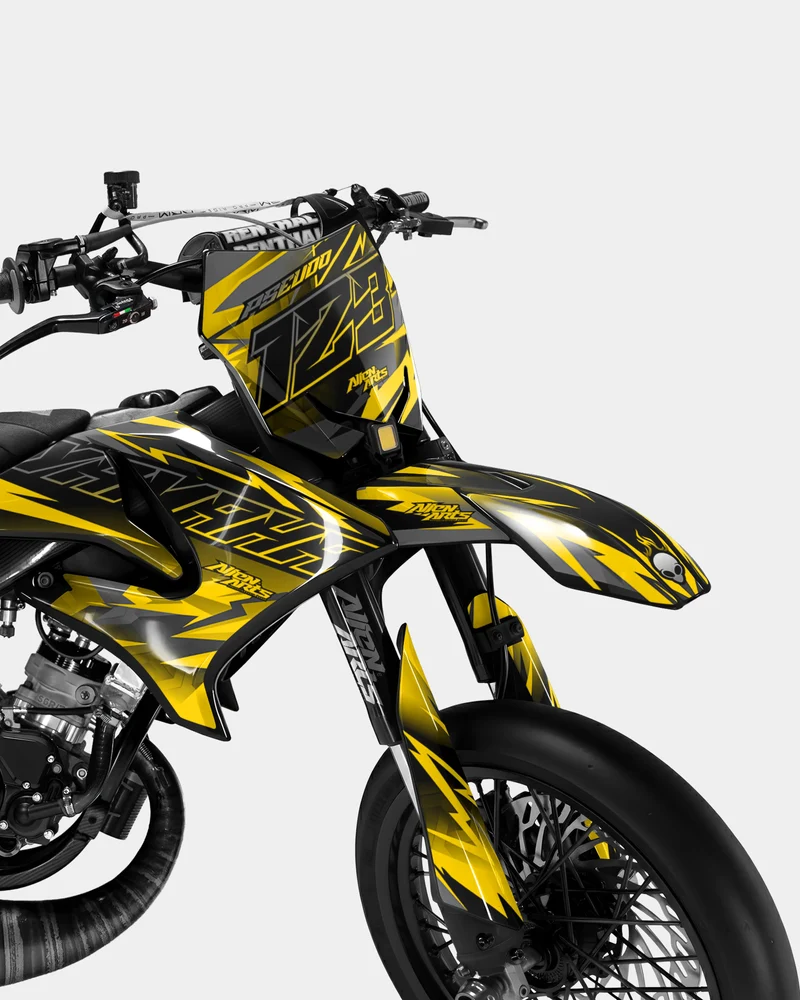 ZÉPHYR - Kit deco YAMAHA DT 50cc - Jaune foncé