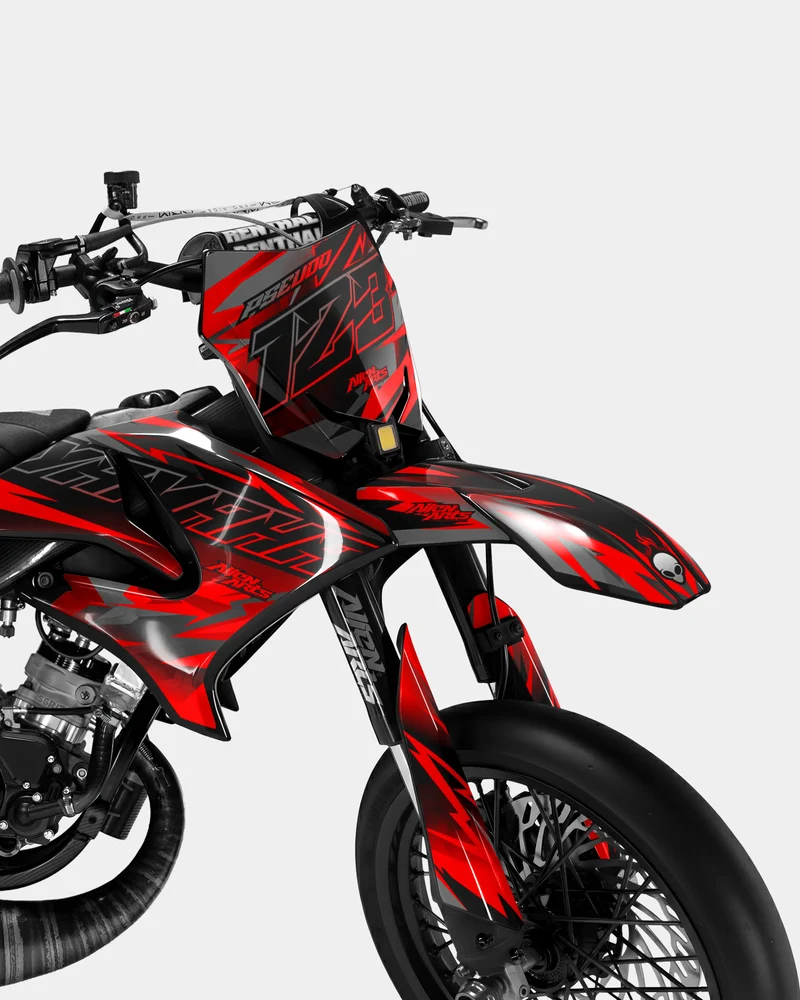 ZÉPHYR - Kit deco YAMAHA DT 50cc - Rouge