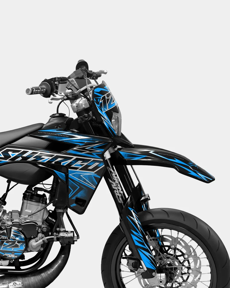 BRUME - Kit deco SHERCO 50cc - Bleu