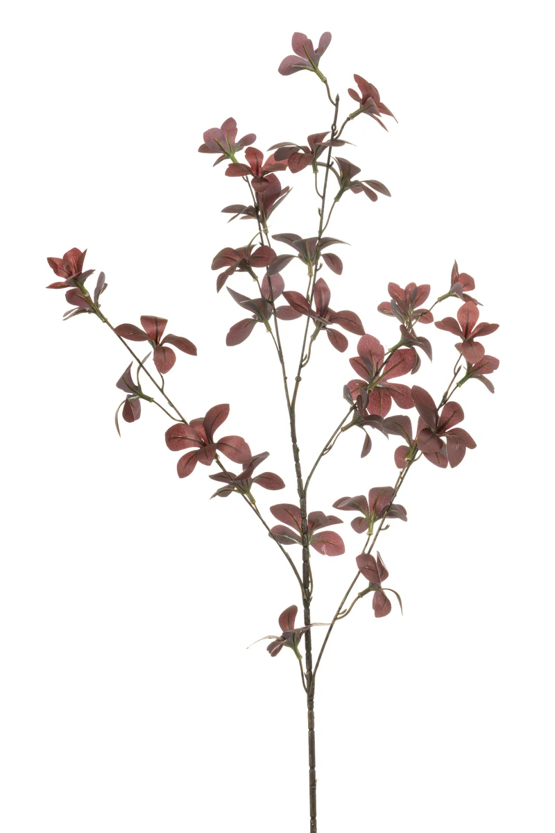 Kapuzinerkresse künstlich 85 cm - 1 Zweig - Bordeaux
