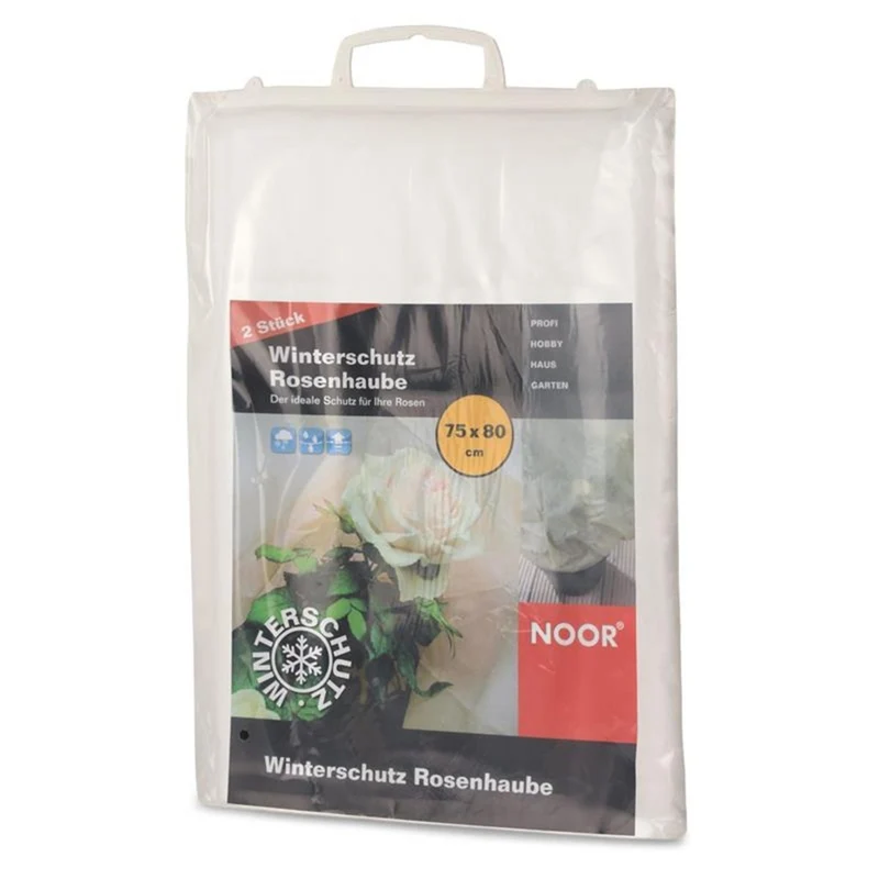 NOOR Winterschutz Rosenhaube Gr. 75 x 80 cm - weiß (2er Set)
