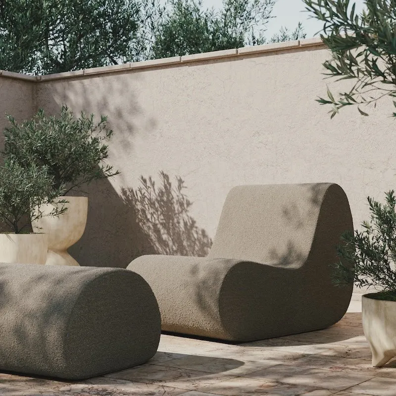 Rouli Set Sessel und Pouf sand - fermLIVING